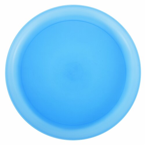 HD Designs Outdoors® Round Serve Platter Tray - Blue Perspective: front