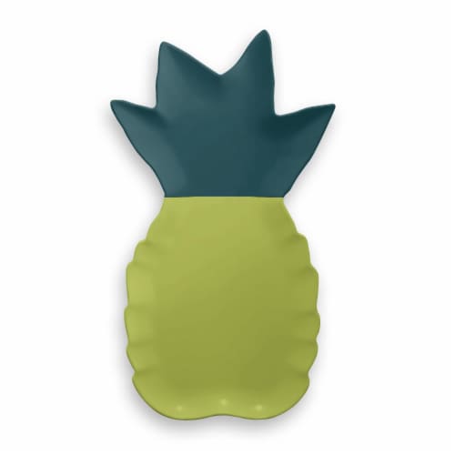 HD Designs Outdoors Pineapple Serve Tray - Yellow/Green Perspective: front