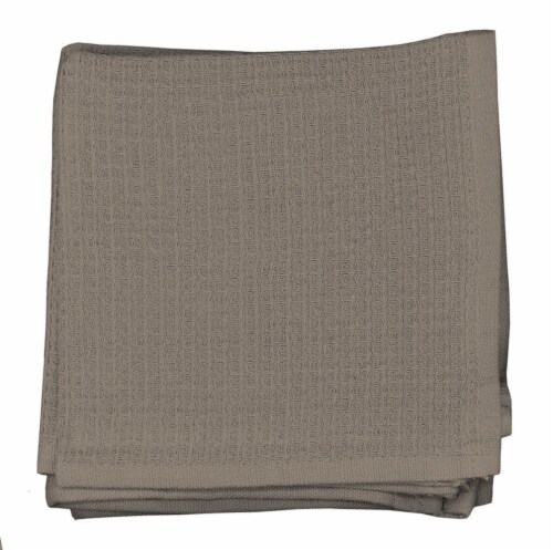 Dash of That Woven Waffle Dishcloth Set - Taupe Perspective: front