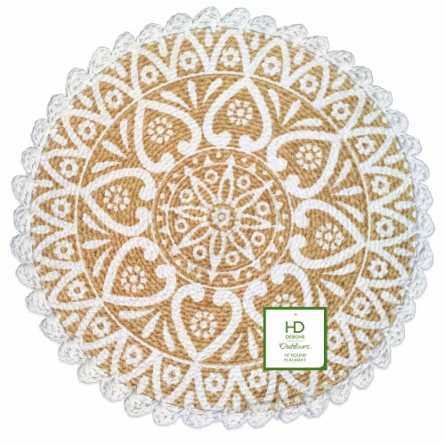 Lintex Sierra Round Placemat Perspective: front