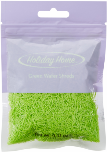 Holiday Home™ Green Wafer Shreds Perspective: front