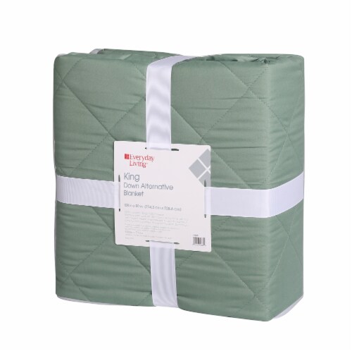 Everyday Living® Down Alternative Blanket - Green Perspective: front