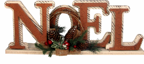 HD Designs Holiday Wood Noel Sign Décor - Red Perspective: front