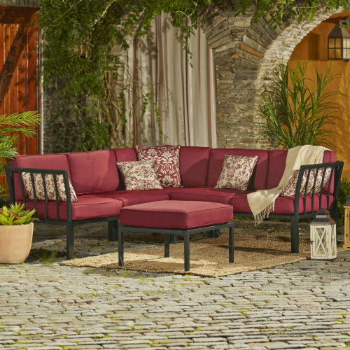 pick 'n save - hd designs outdoors® mission ridge sectional set - red