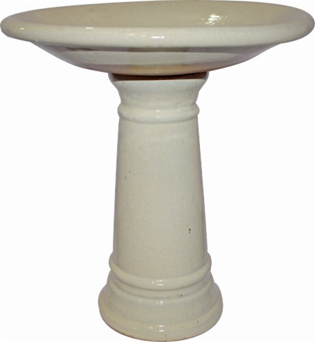 HD Designs Outdoors® Mini Bird Bath - Ivory Perspective: front