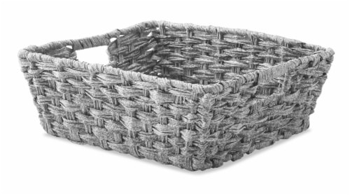Everyday Living Split Rattique Shelf Tote - Gray Perspective: front
