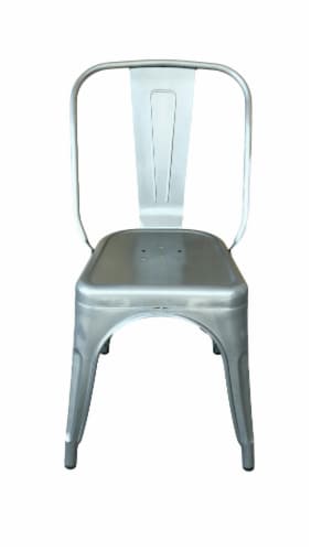 HD Designs Metal Silver Dining Chair Perspective: front