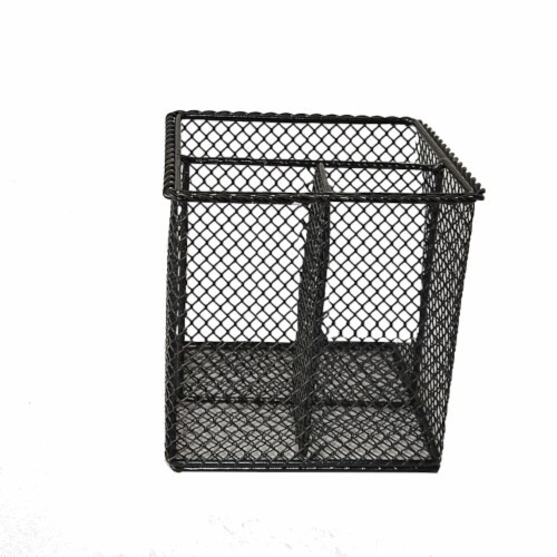 HD Designs Small Mesh Wire Pen Holder - Black Perspective: front
