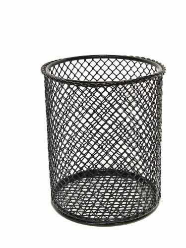 HD Designs Extra Small Mesh Wire Pen Holder - Black Perspective: front