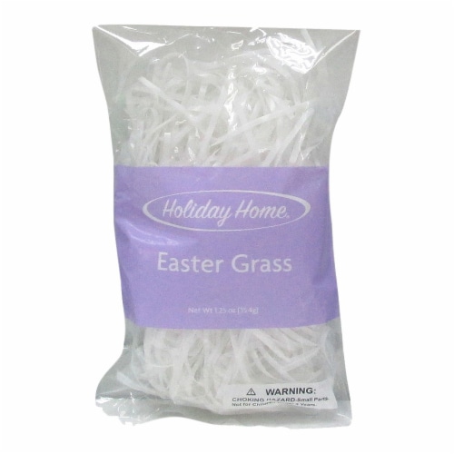 Holiday Home® Plastic Easter Grass - White Perspective: front
