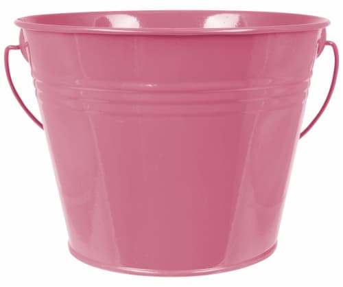 HD Designs Outdoors® Painted Pail - Citro Pink Perspective: front