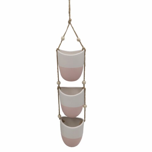 Dip™ Hanging Planter - Pink Perspective: front