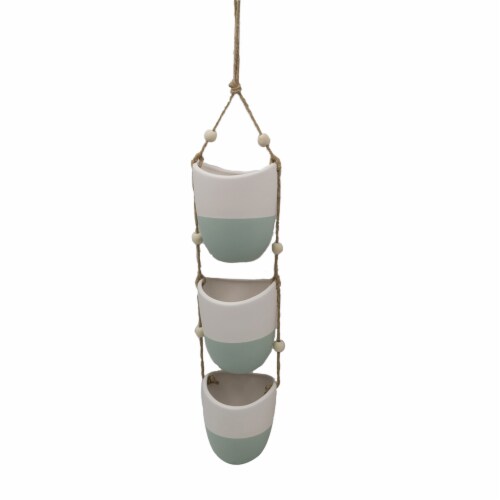 Dip™ Hanging Planter - Blue Perspective: front