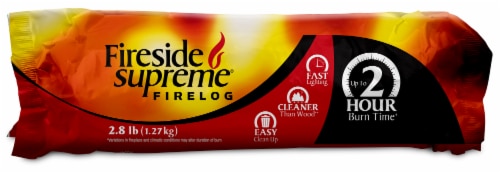 Fireside Supreme® 2 Hour Firelog Perspective: front