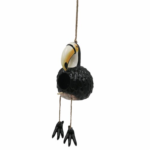 HD Designs Outdoors® Ceramic Toucan Birdhouse Perspective: front