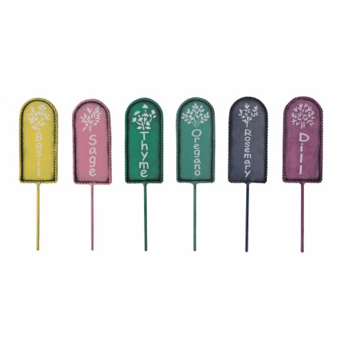 HD Designs Outdoors® Metal Garden Picks- Assorted Perspective: front