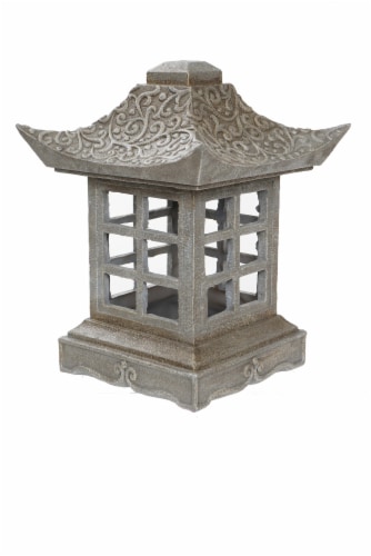 The Joy of Gardening LED Pagoda Lantern Decoration Perspective: front