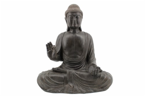 The Joy of Gardening® Hand Up Buddha Statue Perspective: front