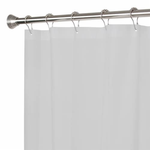 Everyday Living® 4-Gauge Shower Curtain Liner - Frost Perspective: front