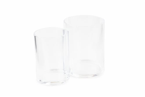 Everyday Living Plastic Vanity Canister Set - Clear Perspective: front