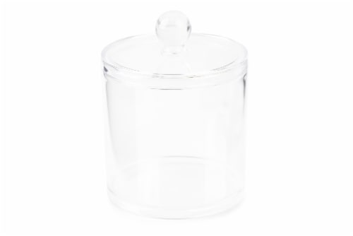 Everyday Living Plastic Vanity Canister - Clear Perspective: front