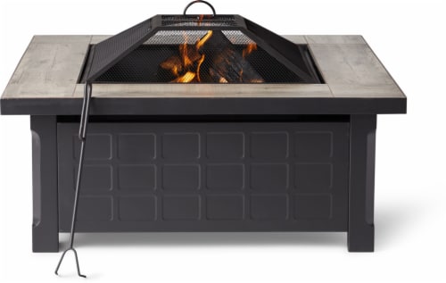 HD Designs Outdoors Square Fire Pit Table Perspective: front