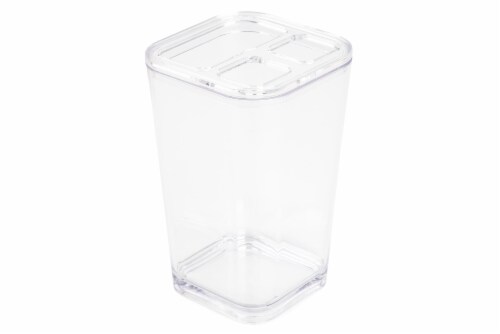 Everyday Living Toothbrush Holder - Clear Perspective: front