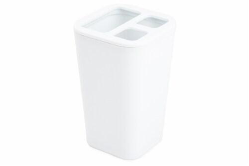 Everyday Living Living Toothbrush Holder - White Perspective: front