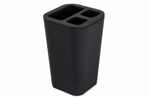 Everyday Living Toothbrush Holder - Black Perspective: front