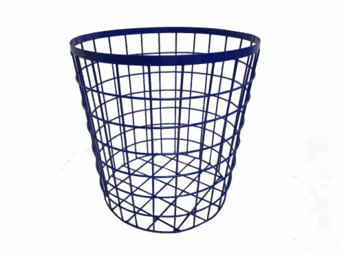 HD Designs Medium Wire Basket - Blue Perspective: front