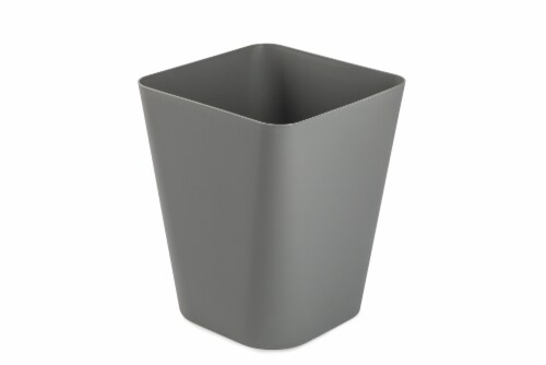 Everyday Living Wastebasket - Gray Perspective: front