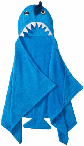 Everyday Living Shark Hooded Bath Towel Perspective: front