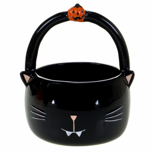 Holiday Home Candy Basket - Kitten Perspective: front