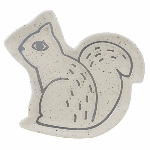 Holiday Home Tidbit Dish - Squirrel Perspective: front