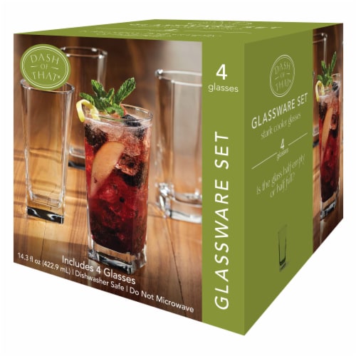 Dash of That Stemless Champagne Glassware Set - 4 Pack - Clear, 4