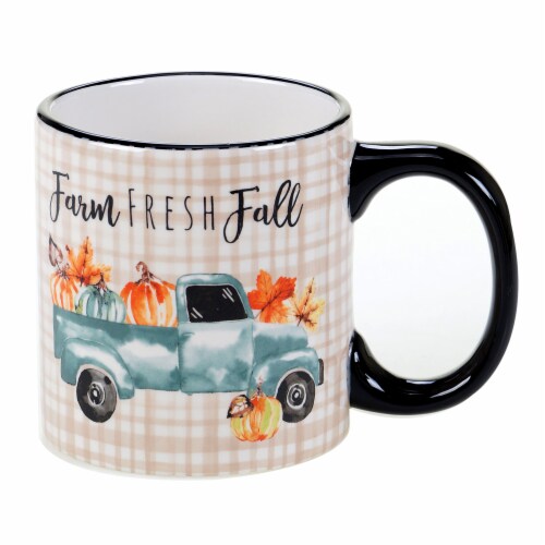 Holiday Home Harvest Novelty Mug - Farm Fresh Fall Truck Perspective: front