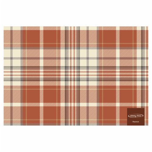 Holiday Home Felix Plaid Placemat Perspective: front