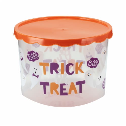Holiday Home Trick or Treat Cookie Containers Perspective: front