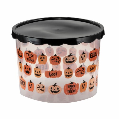 Holiday Home Pumpkin Cookie Containers Perspective: front