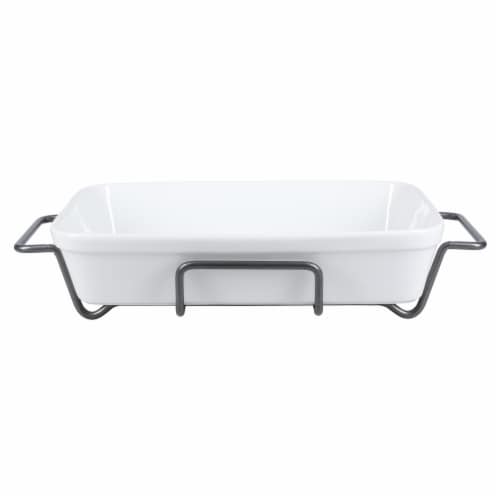 Dash of That Rectangle Baker with Metal Rack Perspective: front