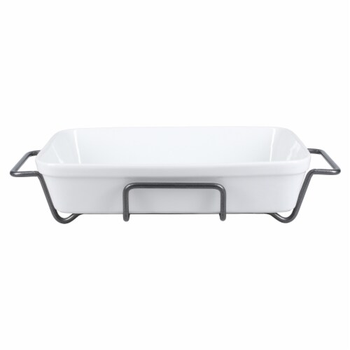 Dash of That Rectangle Baker with Metal Rack Perspective: front