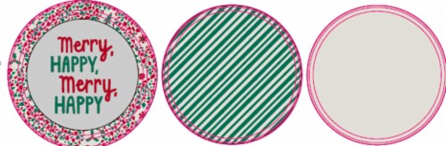 Holiday Home Medium Round Tin - Assorted Perspective: front