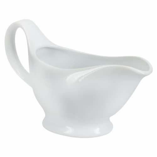 Dash of That™ Gravy Boat - White Perspective: front