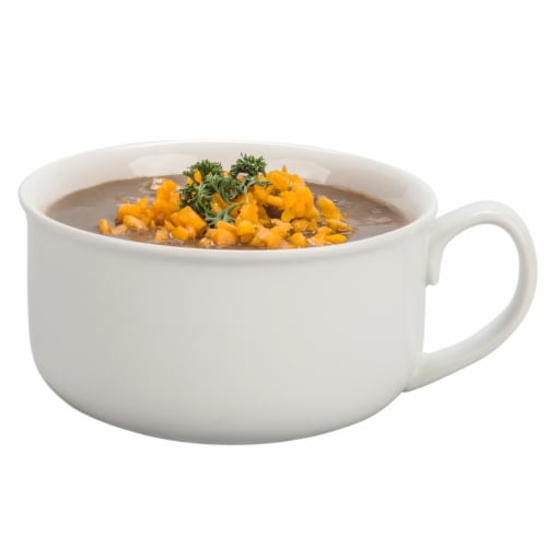 Dash of That™ Soup Bowl with Handle - White Perspective: front