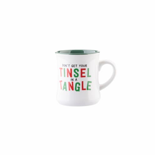 Holiday Home Don't Get Your Tinsel In A Tangle Mug Perspective: front