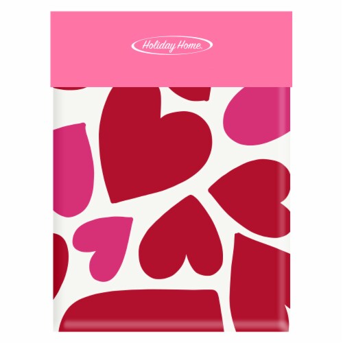 Holiday Home® Hearts Peva Vinyl Tablecloth Perspective: front