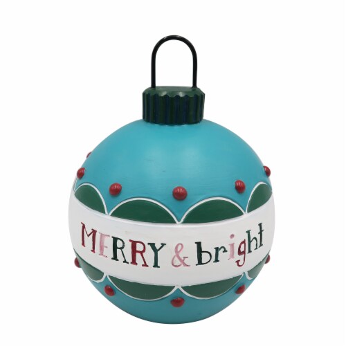 Holiday Home Merry & Bright Ornament Perspective: front