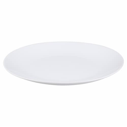 Dash of That Coupe Dinner Plate - White Perspective: front