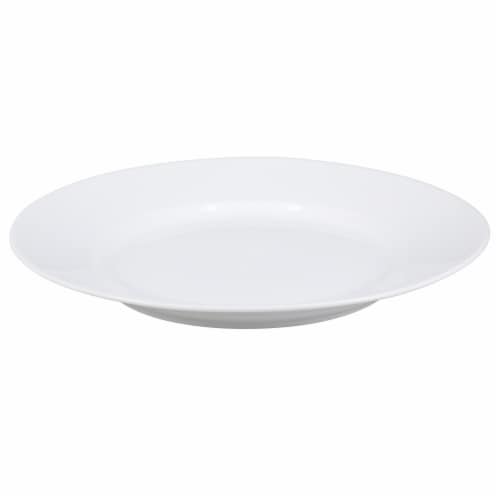Dash of That™ Sellwood Rimmed Salad Plate - White Perspective: front