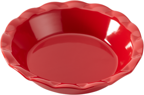Dash of That™ Ceramic Pie Pan - Red Perspective: front